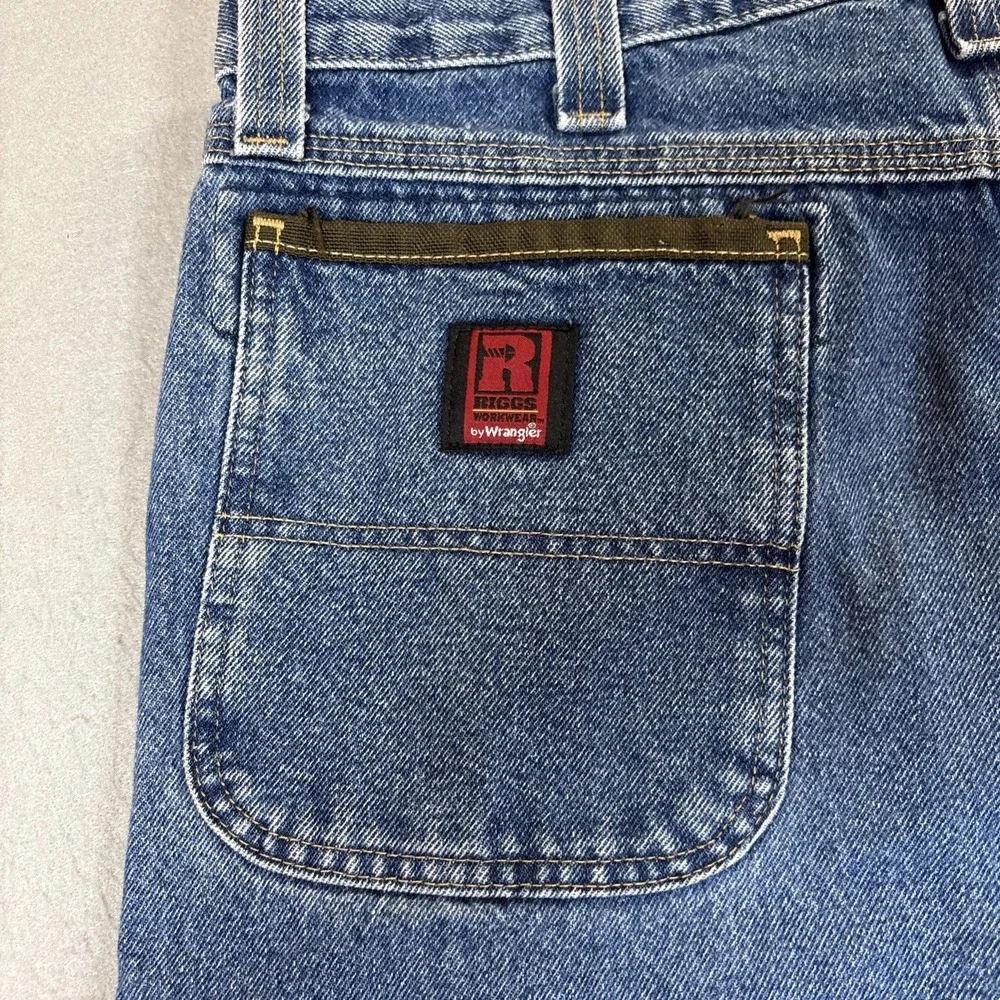 Riggs Workwear‎ By Wrangler Dura Shield Carpenter Jeans Men 36x30 Blue Denim